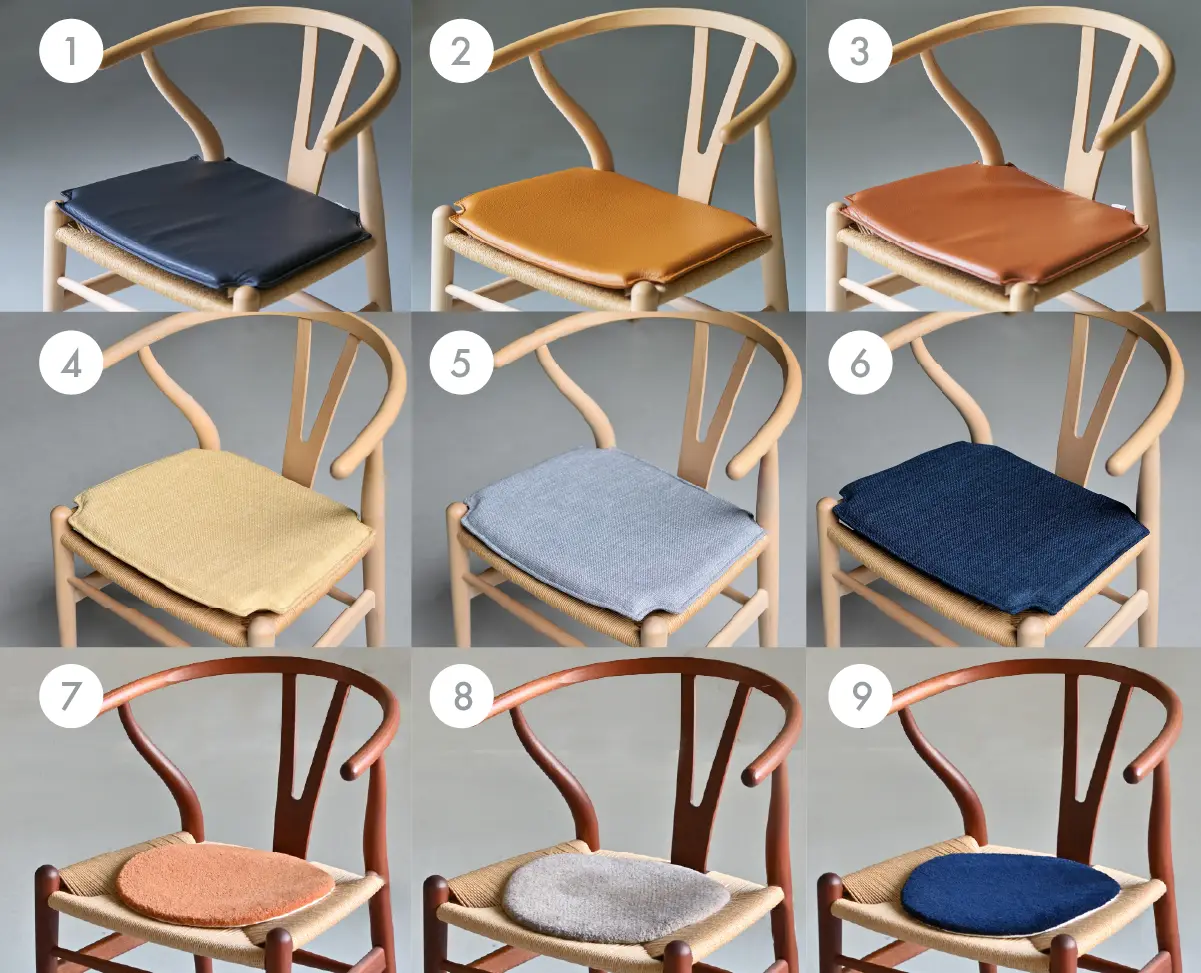 CH24 　Yチェア専用　シートクッション CH24（Yチェア）専用 撥水ファブリック シートクッション