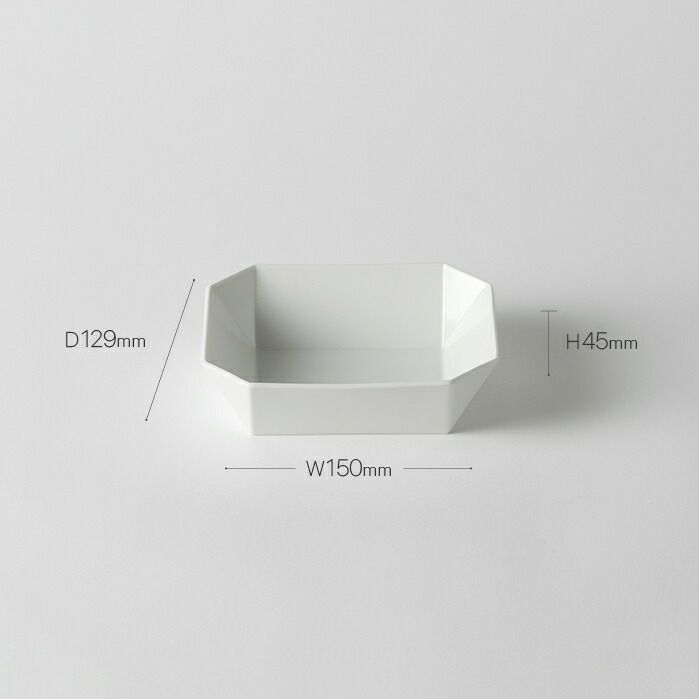 TYSquareBowl150White