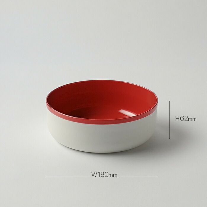 S&BBowl180Red/White