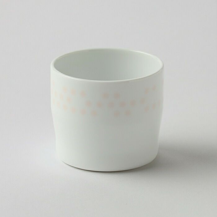 S&BEspressoCupWhite/LightPinkDots