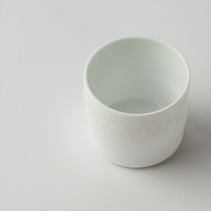 S&BEspressoCupWhite/LightPinkDots