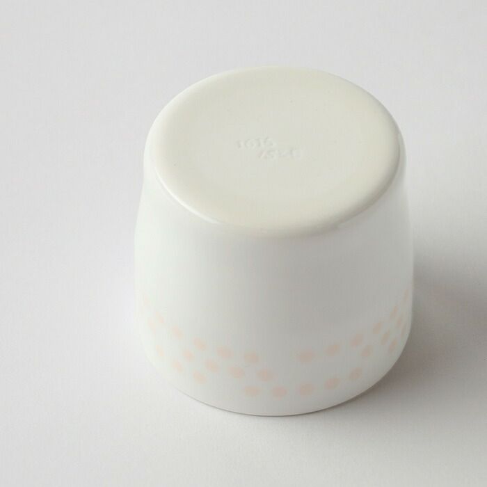 S&BEspressoCupWhite/LightPinkDots