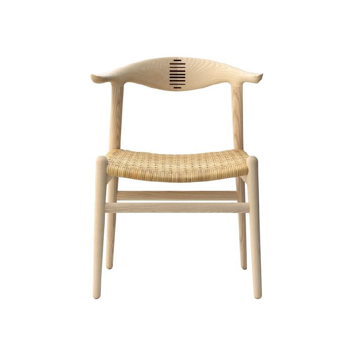 PP Mobler（PPモブラー）/PP501/Round Chair（ラウンドチェア）/オーク材/The Chair（ザ  チェア）/ホワイトバイオイル仕上げ/Cane seat（籐張り） お取り寄せ（約7～8か月（受注生産品）） | fremtiden