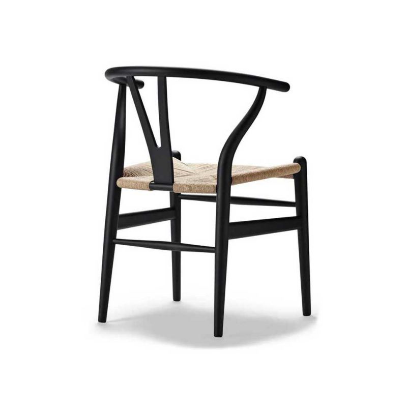 即納品】【シートクッションプレゼント！】CARL HANSEN & SON（カールハンセン&サン） CH24 Yチェア （ワイチェア） ビーチ材  SOFT BLACK ナチュラルペーパーコード | fremtiden