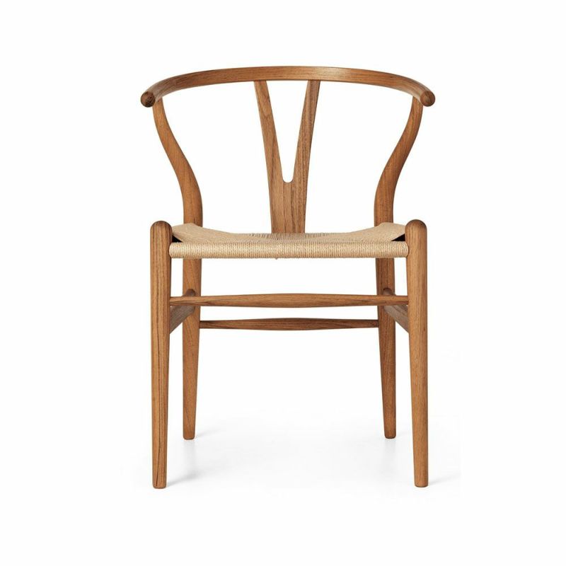 期間限定特別価格！】【シートクッションプレゼント！】CARL HANSEN & SON（カールハンセン&サン） CH24 Yチェア （ワイチェア）  チーク材 オイル仕上げ ナチュラルペーパーコード お取り寄せ（5月下旬以降入荷、発送予定 ） | fremtiden